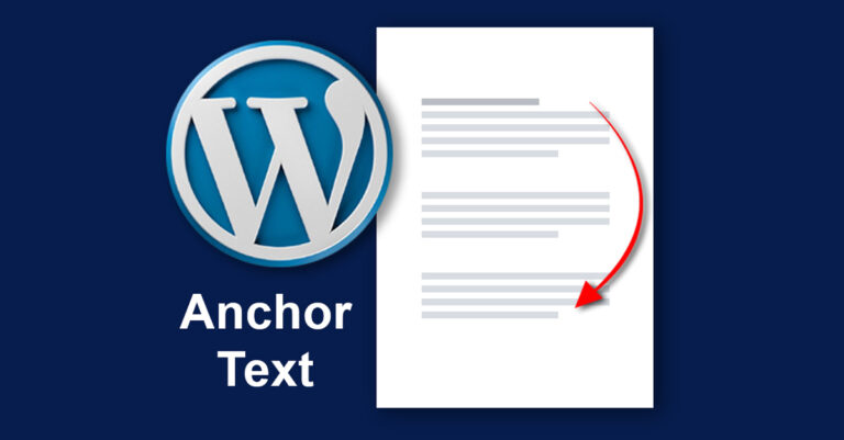 WordPress Anchor Text