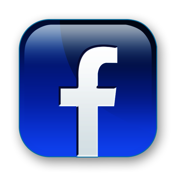 Facebook icon dark gloss